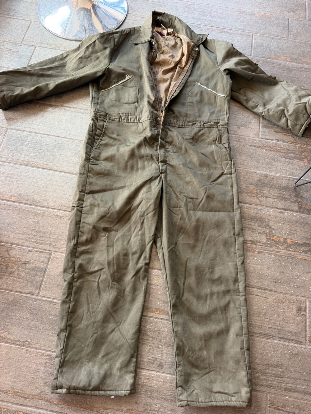 Walls Olive Utility Work Coverall - Dark Olive Green
